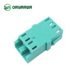 One Piece Flangeless LC Duplex Fiber Optic Adapter