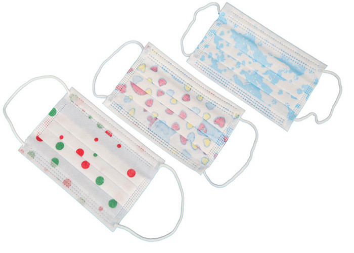 Three Ply Child Friendly Face Masks Antibacterial Surgical Mask Dust Proof
