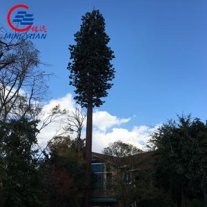 Wholesale Galvanised Camouflage Cell Towers Hot Dip , Antenna Palm Tree Cell Phone Tower from china suppliers