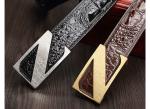 Factory price fashion casual belt stainless alloy buckle crocodile belts