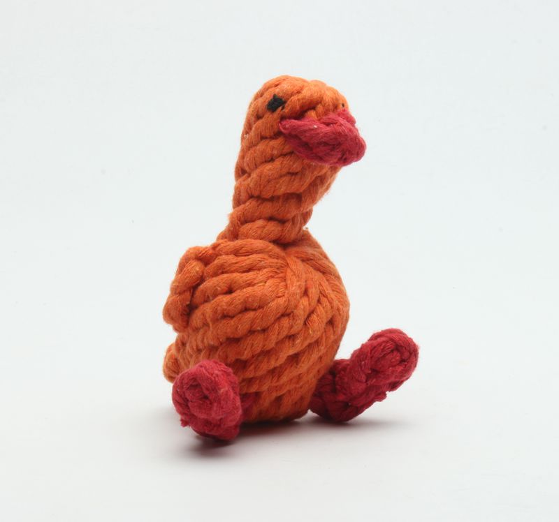 Cute Duck Durable Pet Toys Rope Toys For Puppies Unique Design 84g Weight