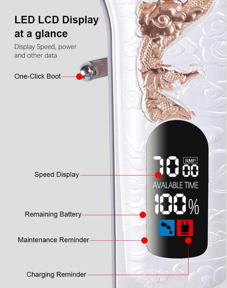 Professional Rechargeable Electric Hair Trimmer With Replacement Blade