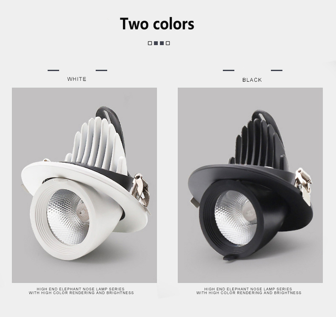 15W 18W SCR Dimming Elephant Trunk Light Rotating Ceiling Light 3