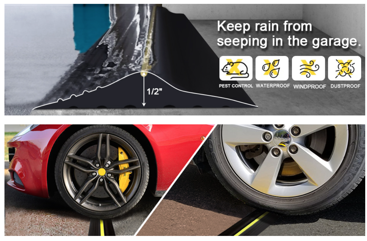 EPDM Weatherproof Easy Cut Replacement Strip with Black Yellow Line Color