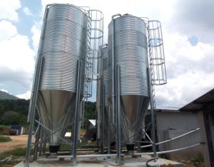 Wholesale 1T-5000T Feed Storage Silo 27m Height Flat Bottom Silo For Animal Feed from china suppliers