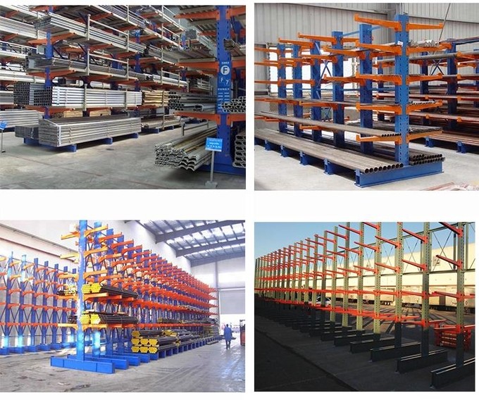 Turnkey Industrial Cantilever Racks Pipes Storage Lumber