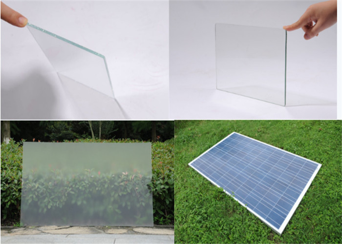 Low Iron AR Coating Solar Glass / Ultra Clear Tempered Glass For PV Panel