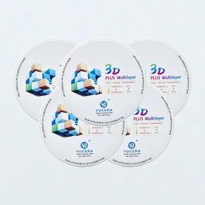 Wholesale Dental Ceramic 3D Plus Multilayer Dental Zirconia Blank For CAD CAM Milling from china suppliers
