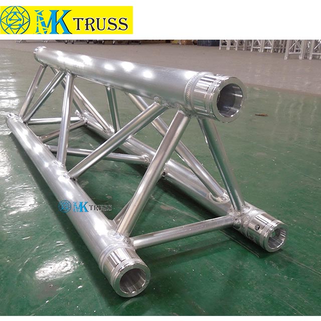 Black Alu Easy Install Arch Triangular Lighting Stage Truss With Roof 25*2mm Brace Tube