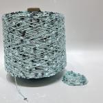 Customized 1/2.3NM Sequin Yarn Crochet Cotton Blended Yarn 55% Cotton 45%