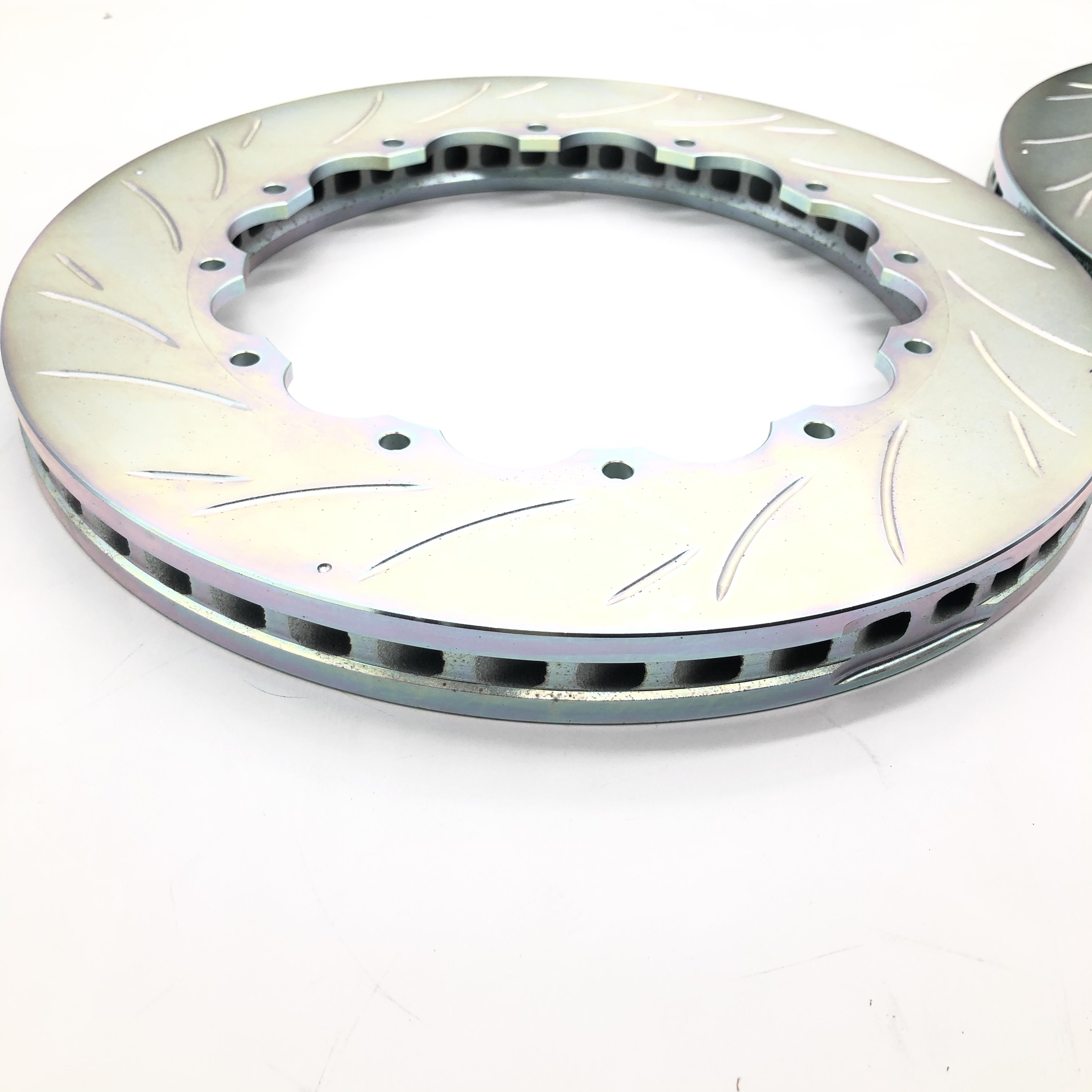 Car Front Cast Iron Brake Disc Grooved 285*24mm Salix Leaf