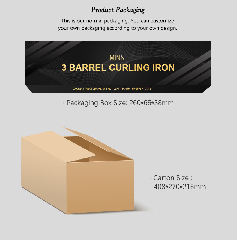 Three Barrel Curling Iron Mini Hair Curler Aluminum Plate Wave Formers