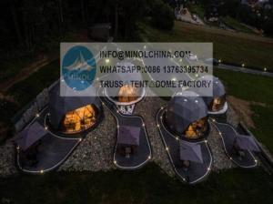 Wholesale 850gsm White PVC Geodesic Dome Tent Camping Waterproof from china suppliers