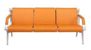 Wholesale Orange Full Upholstery Back And Seat Airport Waiting Chair L1800mm from china suppliers