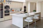 Furniture Lacquer Kitchen Wooden Cabinet with Cupboard Accessories in Customized