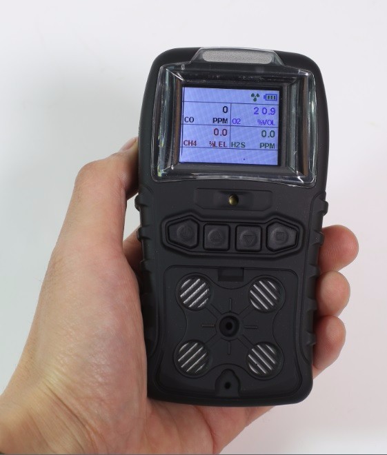 3.7V Rechargeable Battery Portable Gas Detector K60-IV For CO H2S LEL