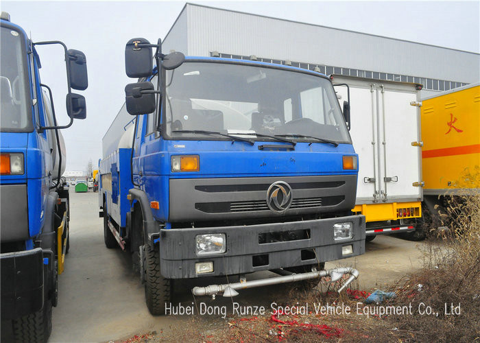 Stainless Steel Liquid Tank Truck / Water Tanker Truck With High Pressure Jetting Pump