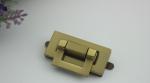 New design hanging brush anti brass zinc alloy rectangle metal handbag locks