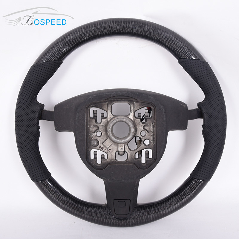 Matte Black Custom Porsche Carbon Fiber Steering Wheel 12K Twill Weave