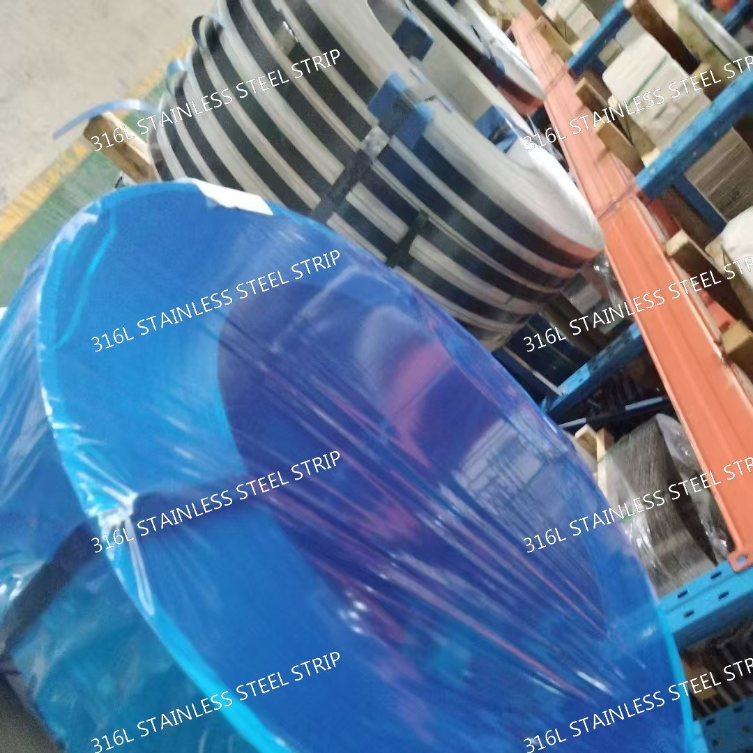 316L / 1.4404 Stainless Steel Strip Cut To Length Or Coil Custom Sizes