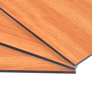 Wholesale 6mm Wooden Aluminum Composite Panel Anti - Static For Building Decoration from china suppliers