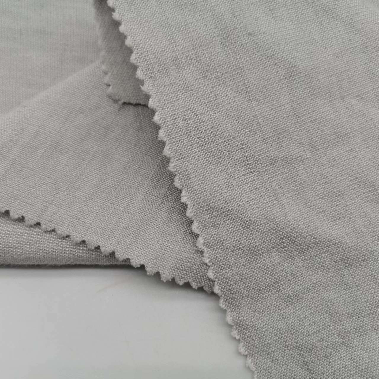 55% Linen 45% Bamboo Antibacterial Breathable Fabric 150cm 312 Gsm 20Sx20S
