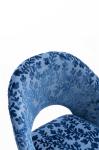 Golden Feet Base Tomile Blue Velvet Swivel Chair / Home Office Accent Chairs