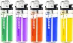 Customer Logo Disposable Cr Disposable Lighter with 80%-85% Gas Lighter Size 80