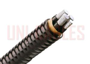 Wholesale 6 AWG Alloy Interlock Aluminum Conductor Cable , Armored Jacket PVC Sheathed Cable from china suppliers