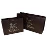 Buy cheap Stamped Logo Brown Matte Coated Paper Carrier Bag Silvery Embossed Logo Twist from wholesalers