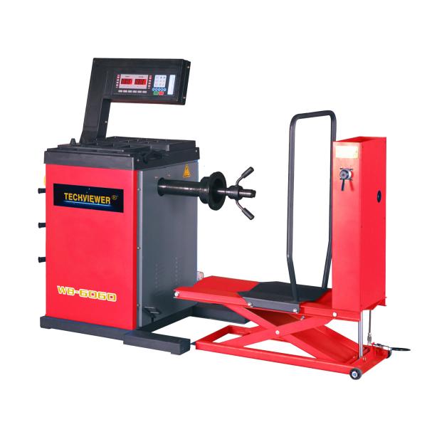 1200mm 0.55kw Truck Wheel Balancing Machine Vertical Heavy Duty Truck Tire
