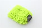 Green color high quality double side microfiber chenille car cleaning detailing