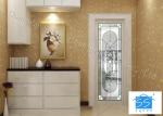 Insulated Glass Panel For Doors , Agon Filled Privacy Oval Entry Door Glass