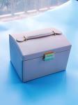 Customized Luxury Small Jewelry Box Organizer PU Handle Jewellery Organiser Box