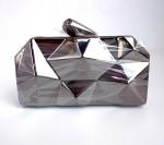 New metal diamond fashion clutch bag dinner diagonal portable shoulder bag woman