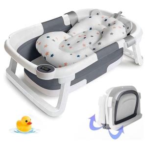 Wholesale Anti Mold Newborn Baby Bathtub Set Collapsible Bath Tubs 60.5*43*20.5cm from china suppliers