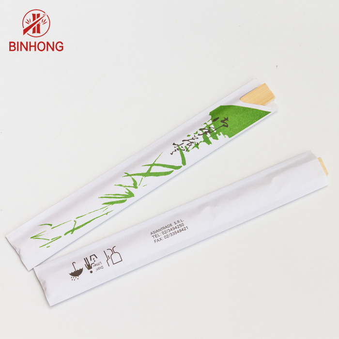 Export Japanese Bamboo Twins Chopsticks Half Paper Wraped