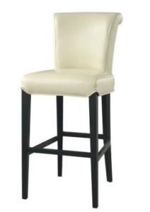 Wholesale High back white pu upholstery beech wood frame wooden barstool/counter stool from china suppliers