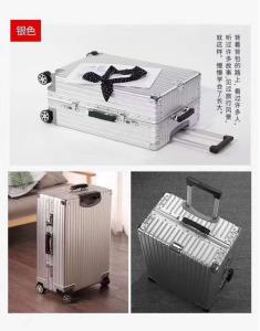 Wholesale Aluminum Frame Luggage Trolley Box 20 Inches Multifunctional Suitcase Large Capacity 28 Inches Luggage With Universal from china suppliers