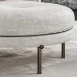 Ergonomic Fabric Leisure Chair For Living Room Modern Sponge Sofa Chair