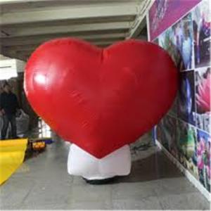 Wholesale Standing LED Wedding Party Decoration Inflatable Advertising Products , Large Inflatable Red Heart from china suppliers