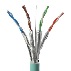 Wholesale 4pr 23awg CAT6A CAT7 CAT8 Cable Al Foil Shielded Network Cable 1000ft 305m from china suppliers