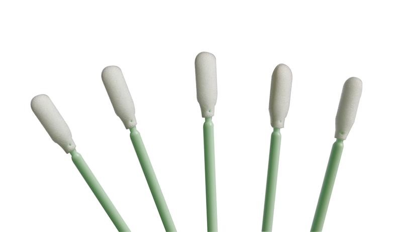 100 Ppi Polyurethane Foam Cleanroom Consumables Long Cleaning Swabs