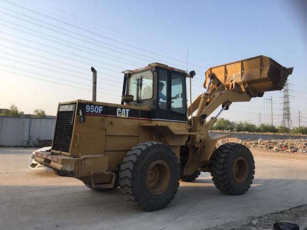 Rubber Tire Used Cat Wheel Loader 950F 14210lb Operate Weight 8700mm*2400mm