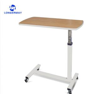 Wholesale Durable Movable Wooden Hospital Furniture Adjustable Medical OverBed Table with Casters from china suppliers