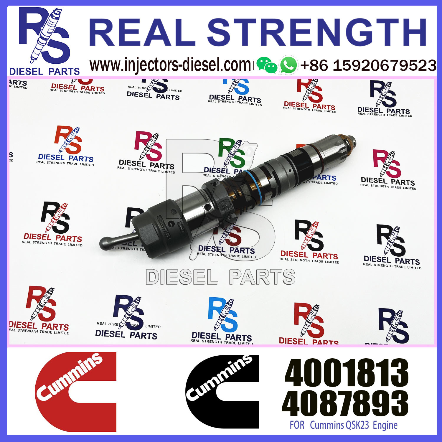 fuel injector 4088427 / 4326780 / 4087893 / 4001813 for QSK60 diesel engine parts
