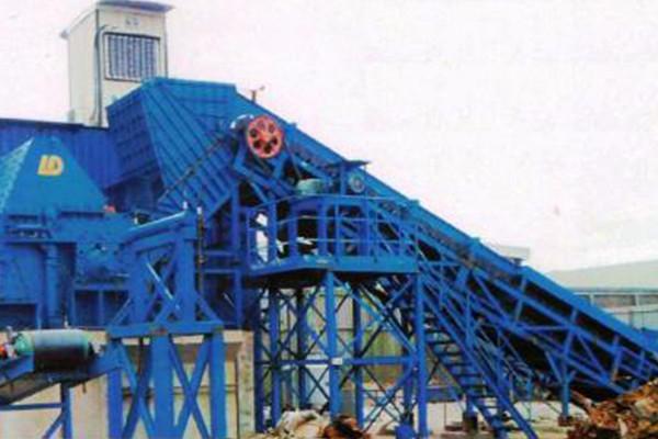 PLC Control Commercial Metal Shredder Steel Scrap Crushing Line One Year