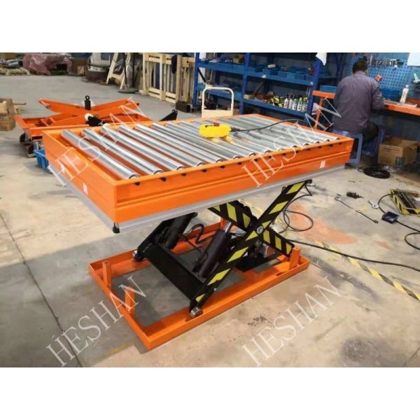 China 2000kg Electric Workshop Assembly Line Rolling Lift Table