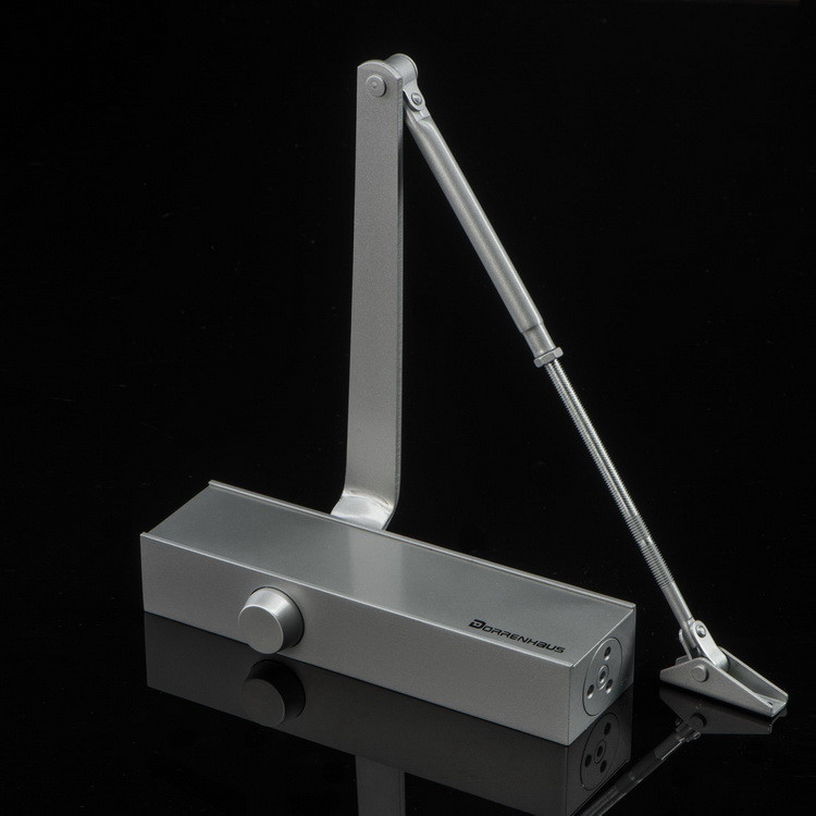Commercial Regular Arm Steel Door Closer CE Certified Fire Safety Angle Limit 180º