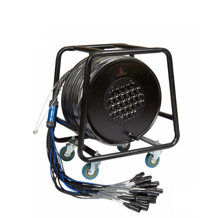 Stage Box RSS16X8-30/M16-10 XLR Round Wire Audio Snake Cable with 20/24/32CH Capacity